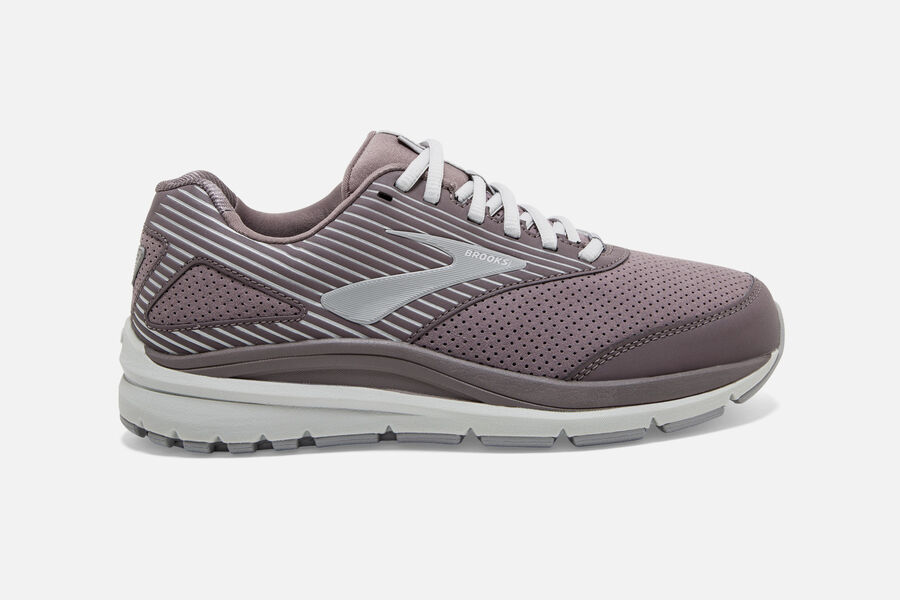 Brooks Addiction Walker Suede Löparskor Dam - Mörkgrå - 9741-QFNCY